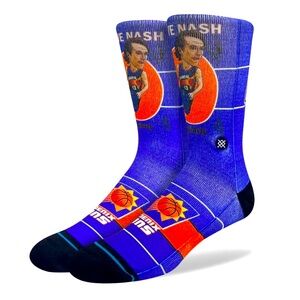 STANCE x NBA “Steve Nash” Phoenix Suns Mens Casual Crew Socks Sz Large NWT